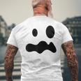 お化けの顔 ハロウィーン 幽霊 おばけ ゆうれい メンズTシャツ バックプリント 高齢者への贈り物