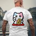 びーえするるる【Bsテレ東公式】まねきねこイラストtシャツ（10色） メンズTシャツ バックプリント 高齢者への贈り物