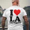アイラブハートラロサンゼルスカリフォルニア メンズTシャツ バックプリント 高齢者への贈り物