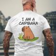 アイ・アム・ア・カイピバラ～カイピリーニャ・カクテル好きのカピバラ～ メンズTシャツ バックプリント 高齢者への贈り物