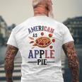 アメリカ国旗-アメリカン・アズ・アップルパイ メンズTシャツ バックプリント 高齢者への贈り物