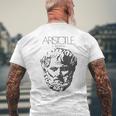 アリストテレスtシャツ 古代ギリシャ哲学者 メンズTシャツ バックプリント 高齢者への贈り物
