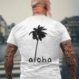 アロハ ハワイ ハワイアン ヤシの木 メンズTシャツ バックプリント 高齢者への贈り物