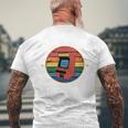 アーケード ゲーマー ビデオゲーム レトロ ゲーマー 長袖tシャツ メンズTシャツ バックプリント 高齢者への贈り物