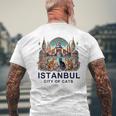 イスタンブール、トルコ 猫の街 Ii メンズTシャツ バックプリント 高齢者への贈り物