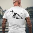 イングリッシュポインタードッグ メンズTシャツ バックプリント 高齢者への贈り物