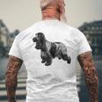 イングリッシュ・コッカー・スパニエル・ブルー・ローン メンズTシャツ バックプリント 高齢者への贈り物