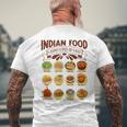インド料理の多様性 インド料理 メンズTシャツ バックプリント 高齢者への贈り物