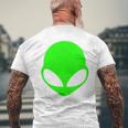 エイリアンヘッド グリーンフェイス ファニービリーブ Ufo ヒューマンコスチューム Edm 長袖tシャツ メンズTシャツ バックプリント 高齢者への贈り物