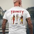 エジプト 神 エジプト トリニティ オシリス ホルス ケメティック メンズTシャツ バックプリント 高齢者への贈り物