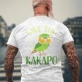 カカポ絶滅危惧保全啓発鳥を救え 長袖tシャツ メンズTシャツ バックプリント 高齢者への贈り物