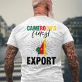 カメルーンの国旗 カメルーン語 メンズTシャツ バックプリント 高齢者への贈り物