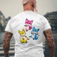 カワイイ・パンセクシュアル・プライド・フォックス 長袖tシャツ メンズTシャツ バックプリント 高齢者への贈り物