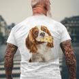 キャバリア・キング・チャールズ・スパニエル・チーズ・ドッグキャバリアー 長袖tシャツ メンズTシャツ バックプリント 高齢者への贈り物