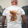 コスチュームバーガー メンズTシャツ バックプリント 高齢者への贈り物