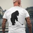 ゴリラゴルフシルエット メンズTシャツ バックプリント 高齢者への贈り物