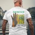 ジェネシスインビジブルタッチツアーロックバンドミュージック メンズTシャツ バックプリント 高齢者への贈り物