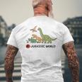 ジュラシック・ワールド Dinosaurs Loose Illust メンズTシャツ バックプリント 高齢者への贈り物