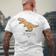 ジュラシック・ワールド Tyrannosaurus Rex Loose Illust メンズTシャツ バックプリント 高齢者への贈り物