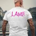 ジョニー・サンダース Lamf 長袖tシャツ メンズTシャツ バックプリント 高齢者への贈り物