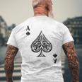 スペードのエース メンズTシャツ バックプリント 高齢者への贈り物