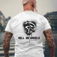 ダッジ・ヘルキャット・ヘル・オン・ホイールズ メンズTシャツ バックプリント 高齢者への贈り物