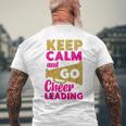 チア チアリーディング Keep Calm And Go チアリーディング メンズTシャツ バックプリント 高齢者への贈り物