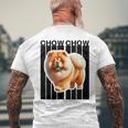 チャウチャウ犬愛好家 メンズTシャツ バックプリント 高齢者への贈り物