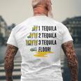 テキーラ 2 テキーラ 3 テキーラ フロア シンコ・デ・マヨ 飲料 メンズTシャツ バックプリント 高齢者への贈り物