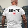 トルコ 旗 大 国旗 メンズ レディース キッズ トルコ メンズTシャツ バックプリント 高齢者への贈り物
