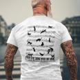 ノーティーキャット 音符付き 音楽 楽譜 おもしろ猫 ギフト メンズTシャツ バックプリント 高齢者への贈り物