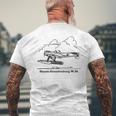 ハンザ ブランデンブルク W29 ドイツ水上飛行機 空飛ぶ雲 メンズTシャツ バックプリント 高齢者への贈り物