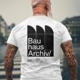 バウハウスアーカイブ – モダニストベルリンデザイン メンズTシャツ バックプリント 高齢者への贈り物
