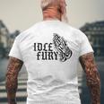 バック プリントを見る Idle Fury Don't Crykeleton Praying 泣かないで 祈る骸骨 メンズTシャツ バックプリント 高齢者への贈り物