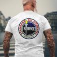 バックプリントのみ レトロ ヴィンテージ ガソリンスタンド 標準モーターオイル メンズTシャツ バックプリント 高齢者への贈り物