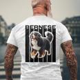 バーニーズマウンテンドッグ愛好家 メンズTシャツ バックプリント 高齢者への贈り物