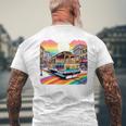 ビンテージ サンフランシスコ ケーブルカーf カストロ カリフォルニア Lgbtq 長袖tシャツ メンズTシャツ バックプリント 高齢者への贈り物
