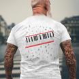 ビート・イット・ピアノ メンズTシャツ バックプリント 高齢者への贈り物