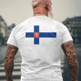 フィンランドtシャツ、フィンランド国旗、フィンランドの地図 メンズレディースキッズ メンズTシャツ バックプリント 高齢者への贈り物