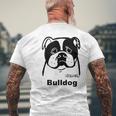 ブルドッグ メンズTシャツ バックプリント 高齢者への贈り物