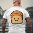 ベーカリー パン ブリオッシュ シンプルでミニマルなユーモア ブリオッシュ メンズTシャツ バックプリント 高齢者への贈り物