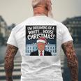 ホワイトハウスのクリスマス・トランプ・ファニー・ホリデーを夢見ている 長袖tシャツ メンズTシャツ バックプリント 高齢者への贈り物