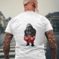 ボクシング チャンピオン ゴリラ ボクサーファイター メンズTシャツ バックプリント 高齢者への贈り物