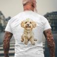 マルチプー犬モチーフペットイラストマルチプー メンズTシャツ バックプリント 高齢者への贈り物