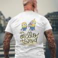 ミニオン Bello Friend Tom Kevin メンズTシャツ バックプリント 高齢者への贈り物