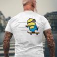 ミニオン Minionkateboard Dave メンズTシャツ バックプリント 高齢者への贈り物