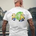 ミニオン Water Colorballoongum Green メンズTシャツ バックプリント 高齢者への贈り物