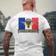 ミリタリー サンミッシェル 守護空挺部隊 フランス軍 長袖tシャツ メンズTシャツ バックプリント 高齢者への贈り物