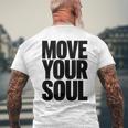 ムーブユアソウル モチベーション インスピレーション メンズTシャツ バックプリント 高齢者への贈り物