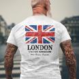 ユニオンジャック 英国の国旗 グレートブリテン ロンドン Union Jack メンズTシャツ バックプリント 高齢者への贈り物